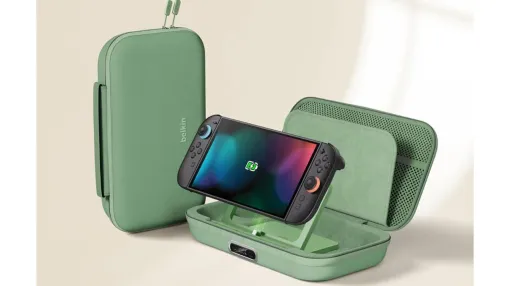ベルキンのSwitch2用ケースはバッテリー内蔵で充電しながらゲームができて便利だと話題。スタンドつきで自宅以外の場所でもテーブルモードでゲームがじっくり楽しめる ベルキンのSwitch2用ケースはバッテリー内蔵で充電しながらゲームができて便利だと話題。スタンドつきで自宅以外の場所でもテーブルモードでゲームがじっくり楽しめる