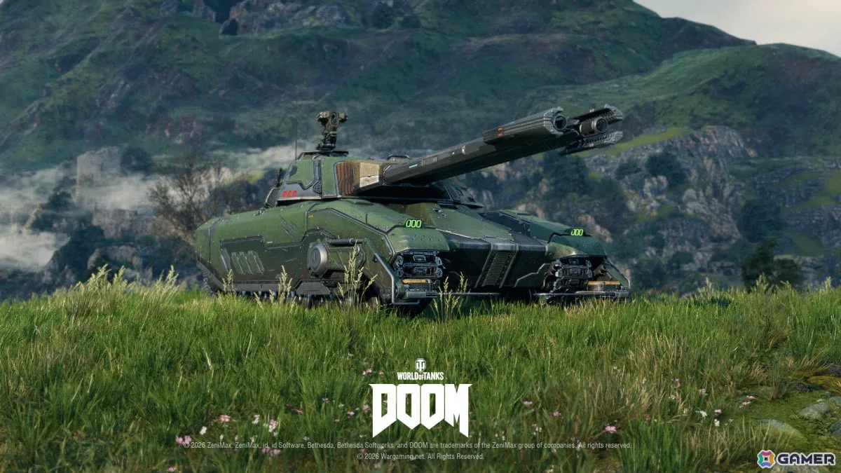 「World of Tanks」コラボ・バトルパス「DOOM」が10月1日より開催!2連装砲の戦車「FV225 Collector」がアージャントの力を宿した外観で登場 「World of Tanks」コラボ・バトルパス「DOOM」が10月1日より開催!2連装砲の戦車「FV225 Collector」がアージャントの力を宿した外観で登場