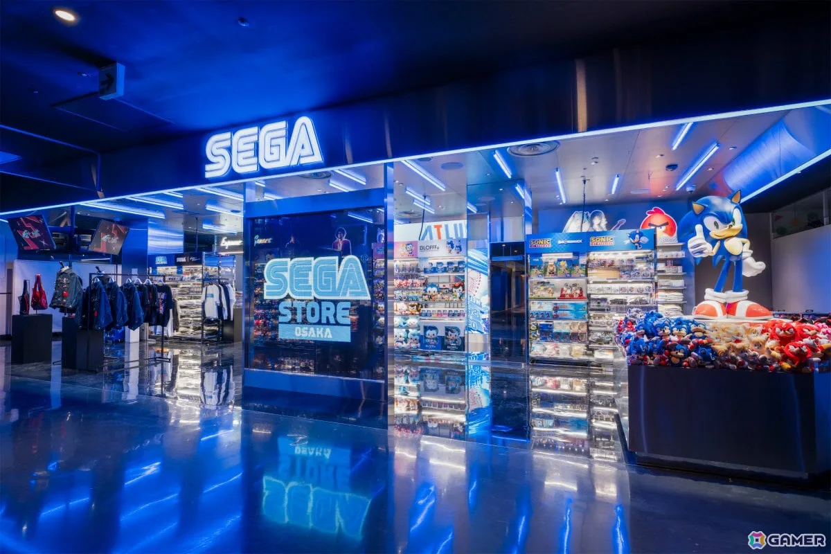 「SEGA STORE OSAKA」が心斎橋PARCOにグランドオープン！ソニック×コラージュアーティスト・河村康輔氏のぬいぐるみなど限定商品の一部も紹介