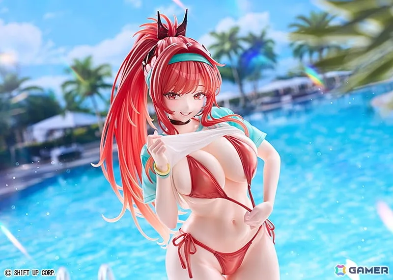 「勝利の女神：NIKKE」ラピ：レッドフードがレッドフレーバー衣装で登場！目を引く胸元や挑発的で美しいボディラインを1/4スケールのビッグサイズで再現