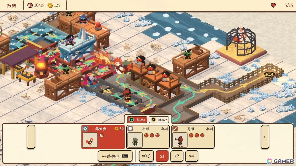 タイル配置・デッキ構築型タワーディフェンス「地獄リゾートへようこそ！」の無料体験版がSteamで公開！本編8ステージを無料でプレイ可能
