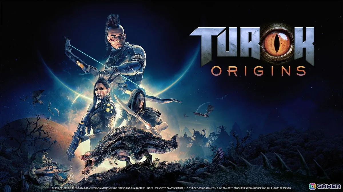 「Turok: Origins」往年の名作FPSが協力型TPSゲームに進化!「テュロック」を現代に復活させた経緯やTPS実装の意図を開発者に聞く【TGS2026】 「Turok: Origins」往年の名作FPSが協力型TPSゲームに進化!「テュロック」を現代に復活させた経緯やTPS実装の意図を開発者に聞く【TGS2026】