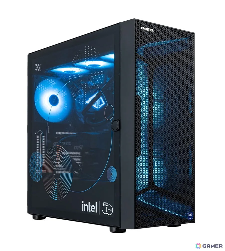 FRONTIER「インテル50周年記念モデル」発売！Core Ultra 7 270K Plus＆GeForce RTX 50シリーズ搭載、50台限定