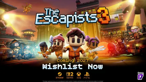 【エスケーピスト新作】『The Escapists 3』発表。3Dに進化した脱獄シミュレーターでよりハチャメチャな刑務所生活が楽しめる【The Triple-i Initiative 10月】 【エスケーピスト新作】『The Escapists 3』発表。3Dに進化した脱獄シミュレーターでよりハチャメチャな刑務所生活が楽しめる【The Triple-i Initiative 10月】