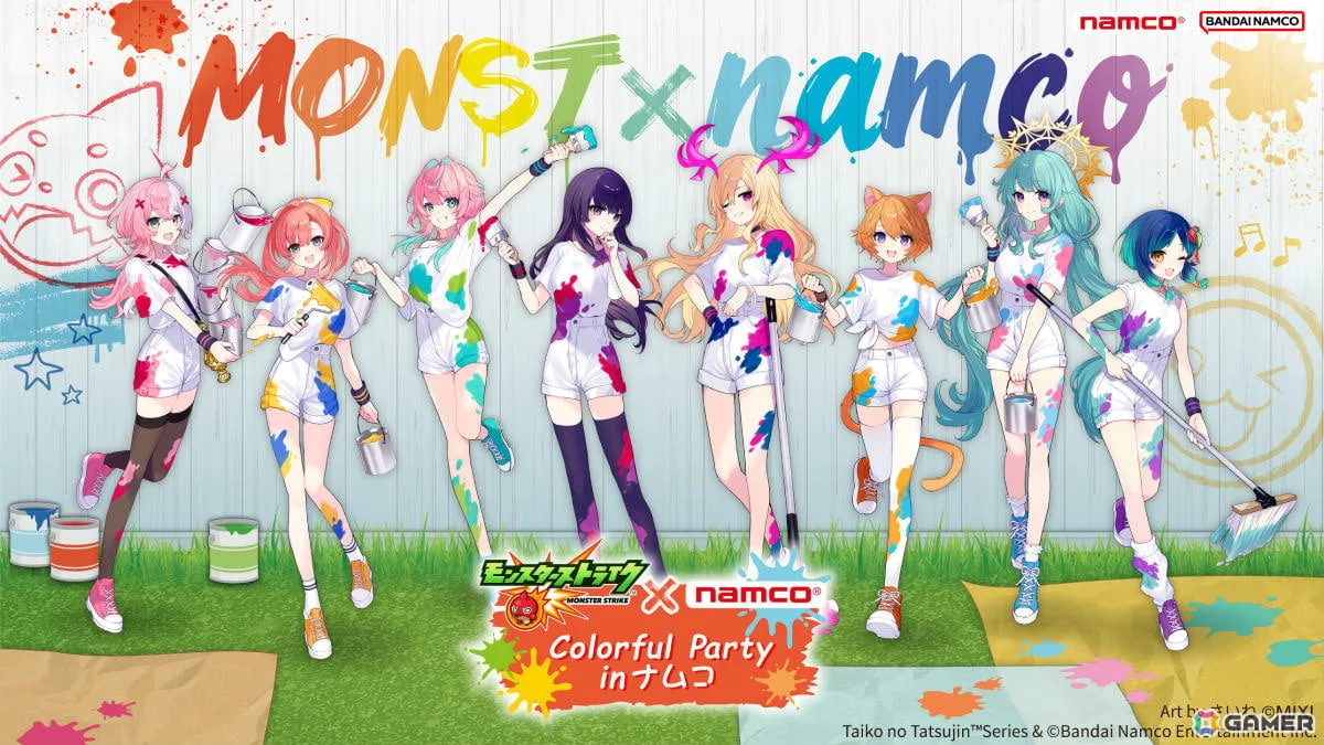 「モンスト」×ナムコキャンペーンが10月16日より開催！リンネやルシファーなど計8体の描きおろしイラストグッズが限定景品として登場