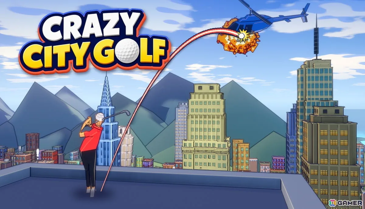 最大8人で楽しめるハチャメチャなゴルフゲーム「Crazy City Golf」が10月26日に配信！自動生成される街を舞台に打数勝負や陣取りなどが楽しめる