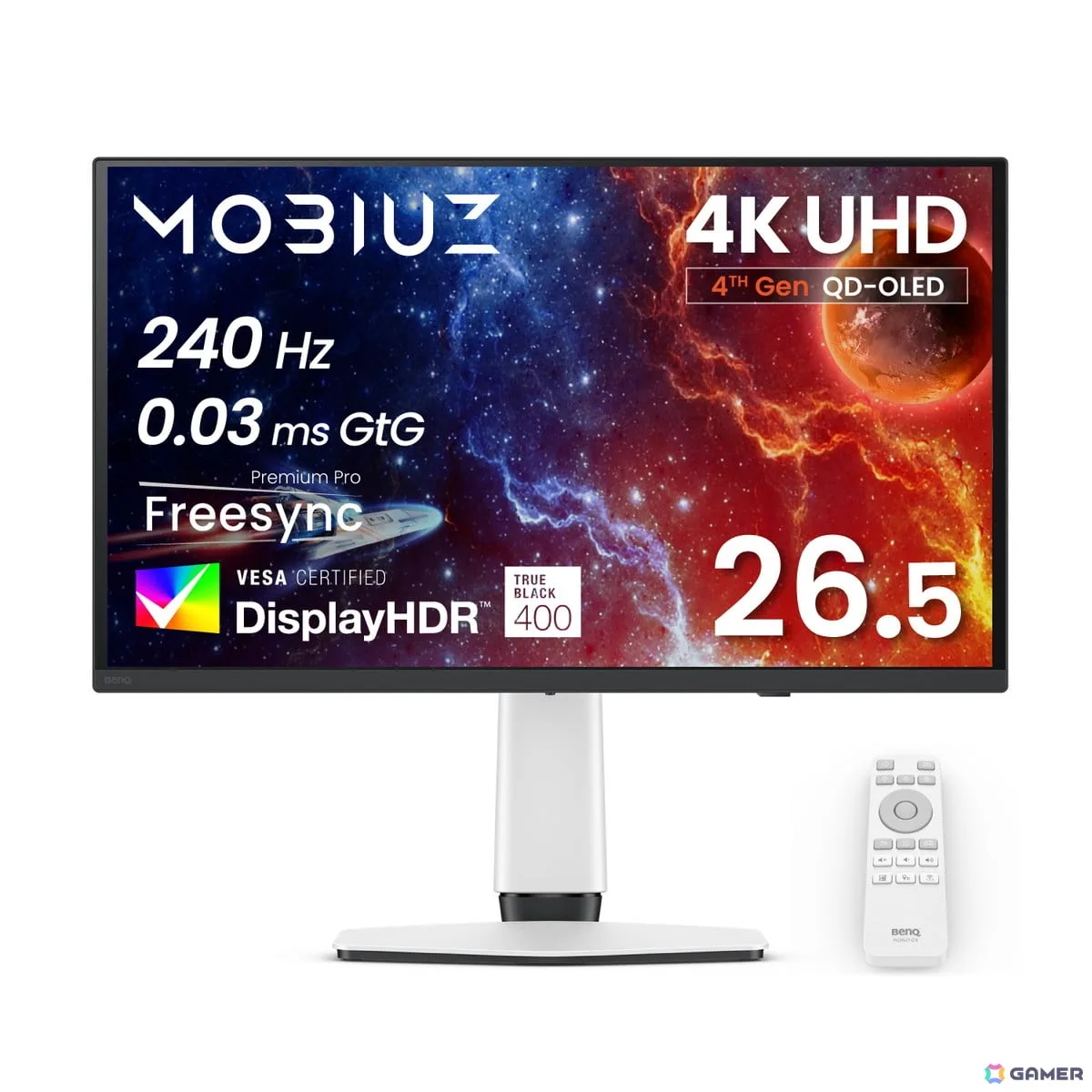 BenQ「MOBIUZ EX271UZ」が136,400円に！4K/240Hz対応の量子ドット有機ELモニターがAmazonでセール