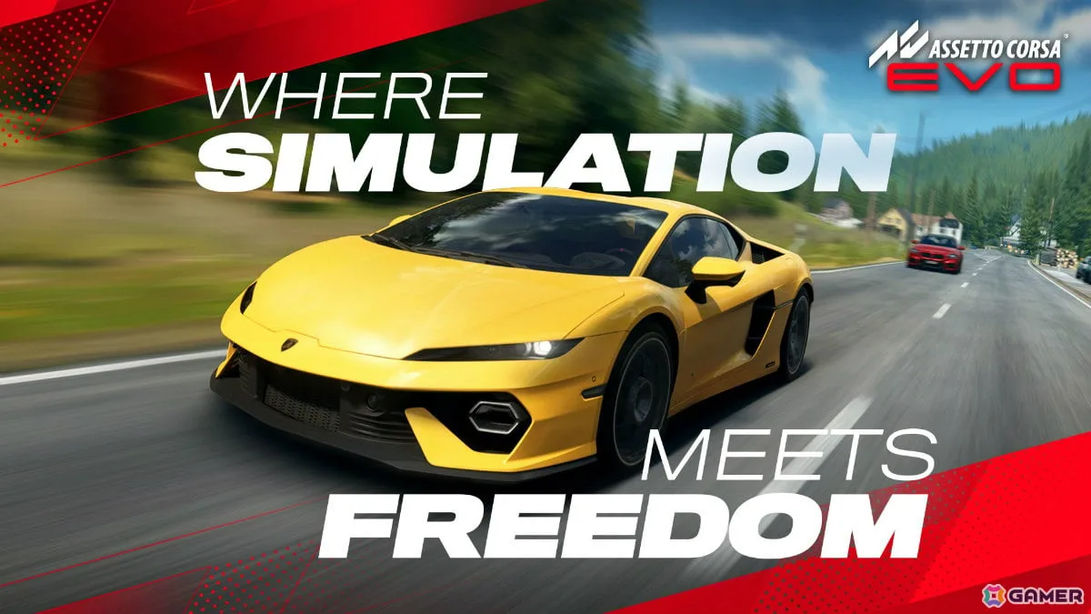 「Assetto Corsa EVO」オープンワールド型の新モード「フリーローム」が12月9日に実装！
