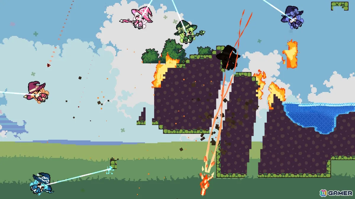最大8人の物理アクションパーティーゲーム「Mana Boom」体験版が10月20日からのSteam Nextフェスにあわせて配信！