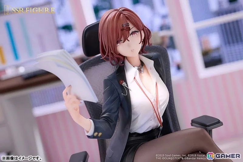 「シャニマス」×「雀魂」コラボより樋口円香が「おしごとエフォートレス」の衣装姿でフィギュア化！マグネット付きの「アクリル麻雀牌」も付属
