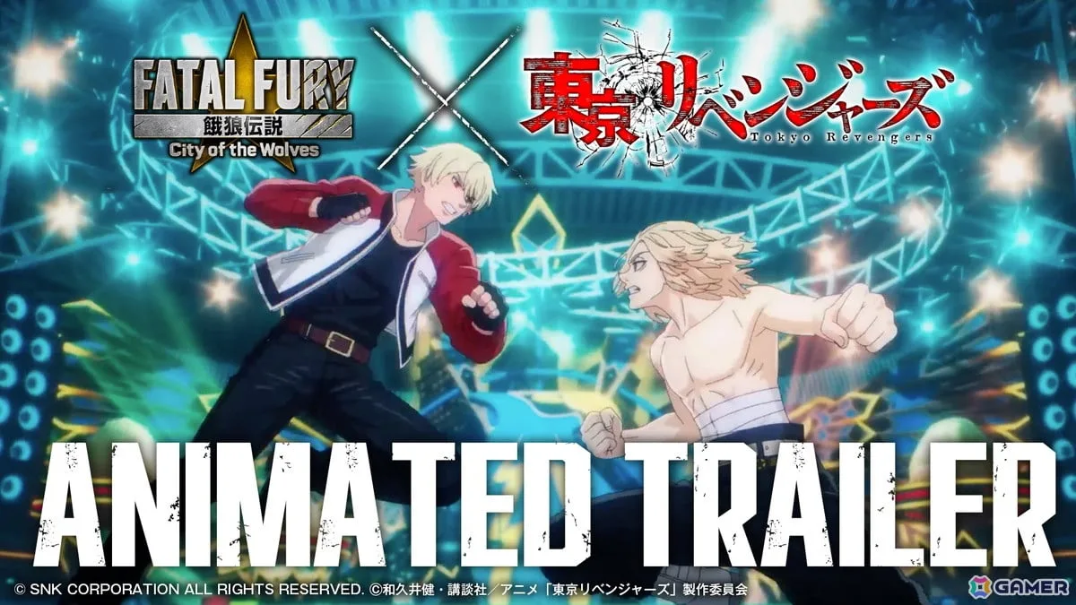 「餓狼伝説 City of the Wolves」にアニメ「東京リベンジャーズ」より佐野万次郎と龍宮寺堅が参戦！オリジナルコラボコスチュームも登場