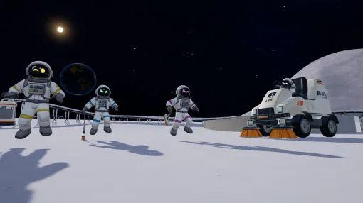 最大16人で協力して月の大掃除に挑む「Moon Sweepers」,Steamで配信開始。月のホコリを集めて売り,稼いだお金で良い道具を購入する 最大16人で協力して月の大掃除に挑む「Moon Sweepers」,Steamで配信開始。月のホコリを集めて売り,稼いだお金で良い道具を購入する