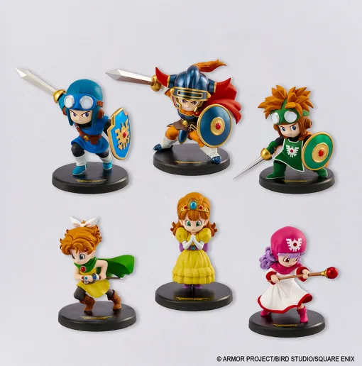 『ドラクエ』勇者たちの「ミニチュアフィギュア」コレクションが登場。2027年1月26日に発売。勇者やローラ姫、ローレシアの王子など全6種からランダムで手に入る