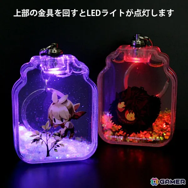 「ほの暮しの庭」＆「夜廻」シリーズの新グッズが発売！ラメグリッター入りのオイルが輝くキーホルダーなどがラインナップ
