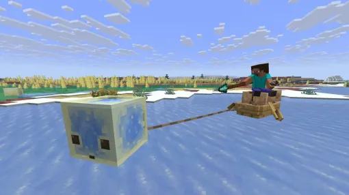 『マインクラフト』アプデで水上移動に革命起きる。「氷渡り」化サルファーキューブを殴って“ヒエヒエ爆速航海” 『マインクラフト』アプデで水上移動に革命起きる。「氷渡り」化サルファーキューブを殴って“ヒエヒエ爆速航海”