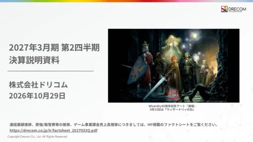 ドリコム、『ウィズダフネ』がスマホゲームとして"異例の"成長続く 今後5年で100億円規模の投資で『Wizardry』経済圏の拡大に取り組む ドリコム、『ウィズダフネ』がスマホゲームとして"異例の"成長続く 今後5年で100億円規模の投資で『Wizardry』経済圏の拡大に取り組む