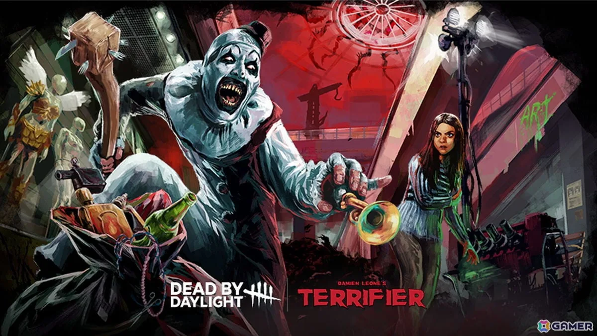 「Dead by Daylight」映画「テリファー」とのコラボチャプターを体験できるPTBが開催！アート・ザ・クラウンとシエナ・ショーが参戦