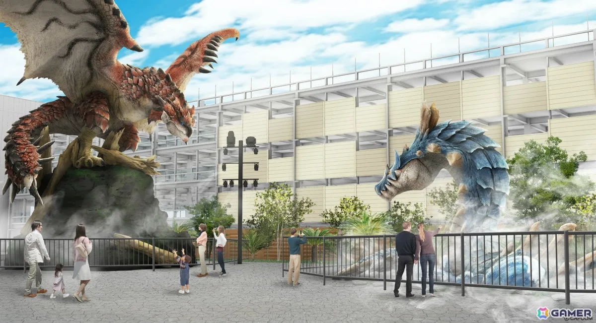 「モンスターハンター」リオレウスとラギアクルスの等身大立像が2027年4月にオープン予定の三井アウトレットパーク 福岡マリノアに登場！