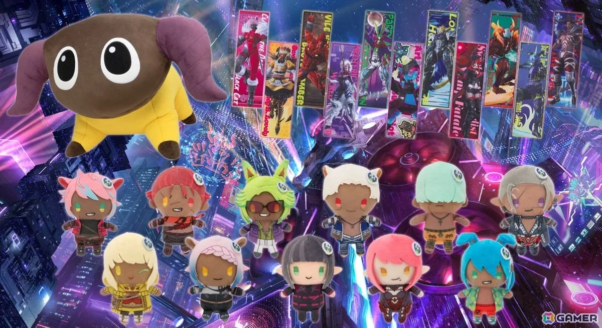 「FF14」超特大ヤーンぬいぐるみが当たる「至天の座アルカディアくじ」販売開始！闘士たちのぬいぐるみやマフラータオルも登場